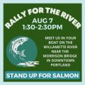 Rally for the River on the Willamette River near the PDX Waterfront