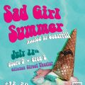 a dropped and melting ice cream cone under the title of the event in text