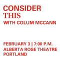 Event Photo: Consider This with Colum McCann