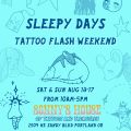 Event Photo: Sleepy Days Tattoo Flash Weekend