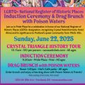 a poster with text describing the details of the event