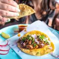 Birria taco on Portland Food Cart Tour