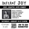 Event Photo: Defiant Joy — Cozy, Chaotic, Cute Comedy