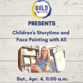 Event Photo: Children’s Storytime and Face Painting with Ali