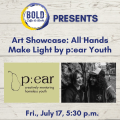 Event Photo: Art Showcase: All Hands Make Light by p:ear Youth