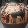 an ancient Greek ceramic jug
