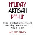 Event Photo: Holiday Artisan Pop-Up