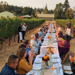 Dinner in the Field at Beckham Estate Vineyard