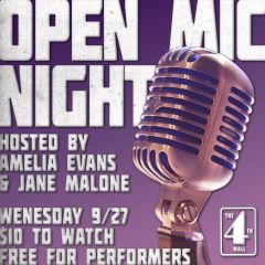 Open Mic Night w/ Amelia Evans & Jane Malone