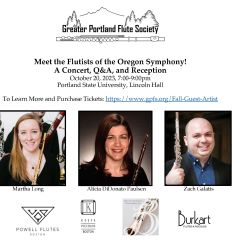 Meet the Flutists of the Oregon Symphony Orchestra