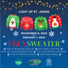 Light Up St. Johns Ugly Sweater Holiday Events