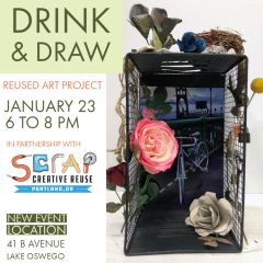 Drink & Draw - Reused Art Project