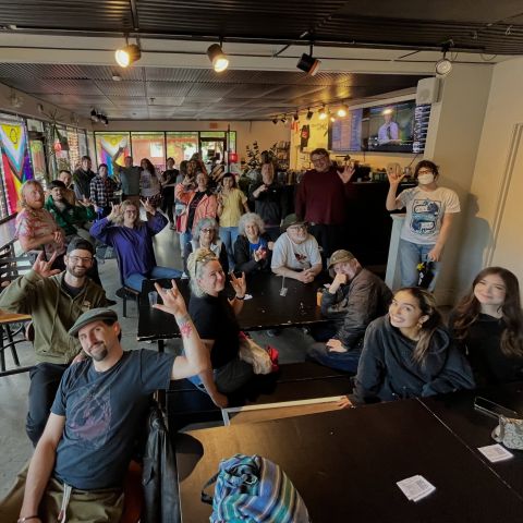 Sign Squad at Woodstock Cafe
