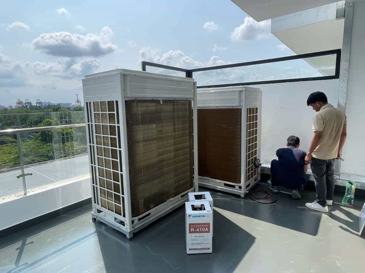 Lắp đặt dàn nóng điều hoà