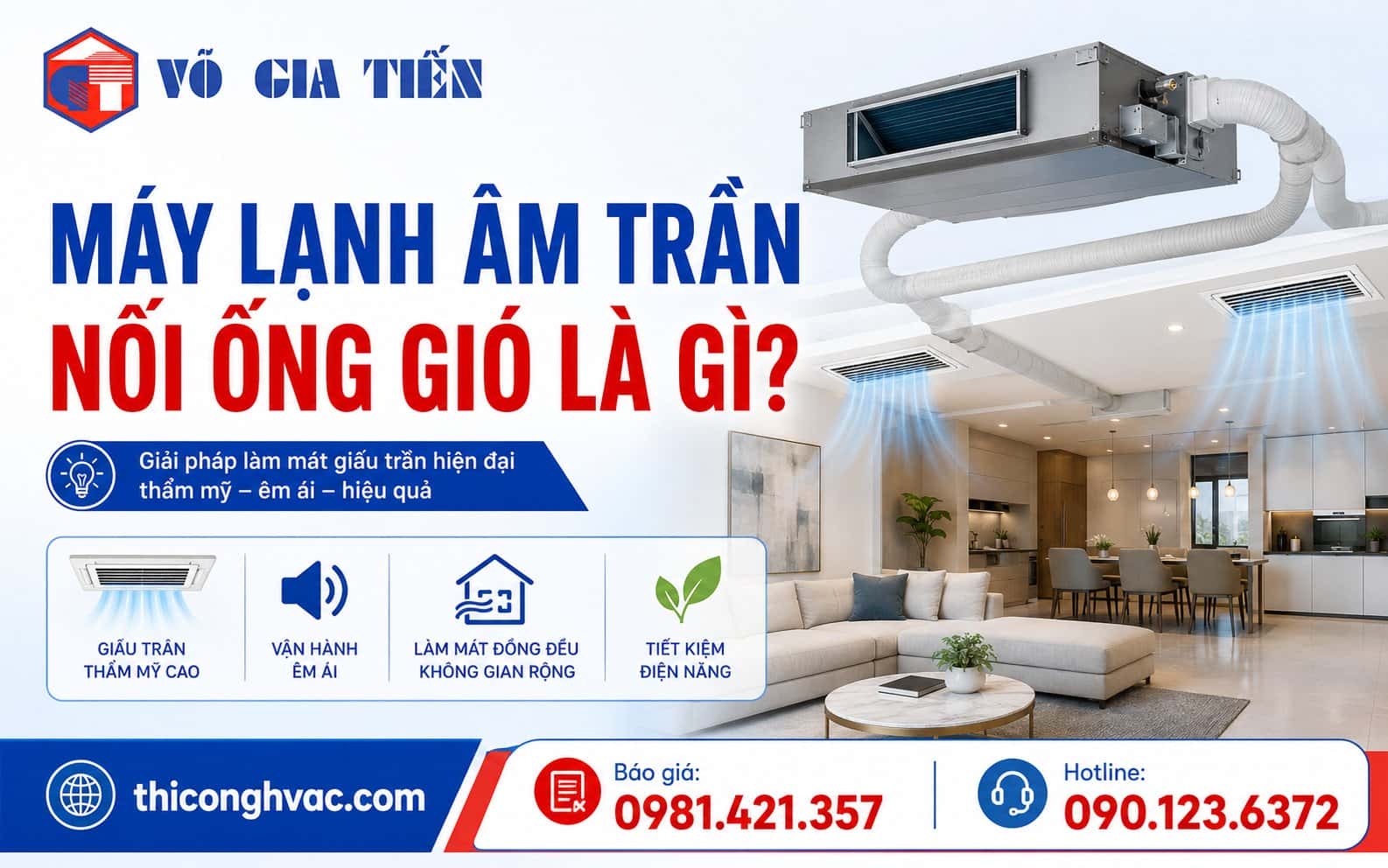 Máy Lạnh Âm Trần Nối Ống Gió Là Gì? Cấu Tạo, Giá & Lưu Ý