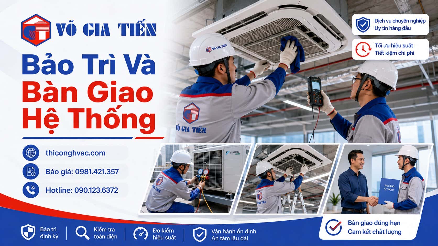 Bảo trì máy lạnh công trình định kỳ — vệ sinh dàn lạnh, kiểm tra gas