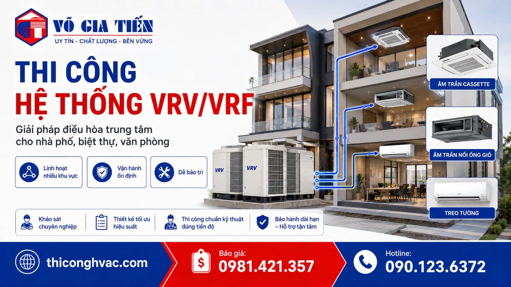 Báo Giá Hệ Thống VRV/VRF Cho Biệt Thự & Nhà Phố 2026