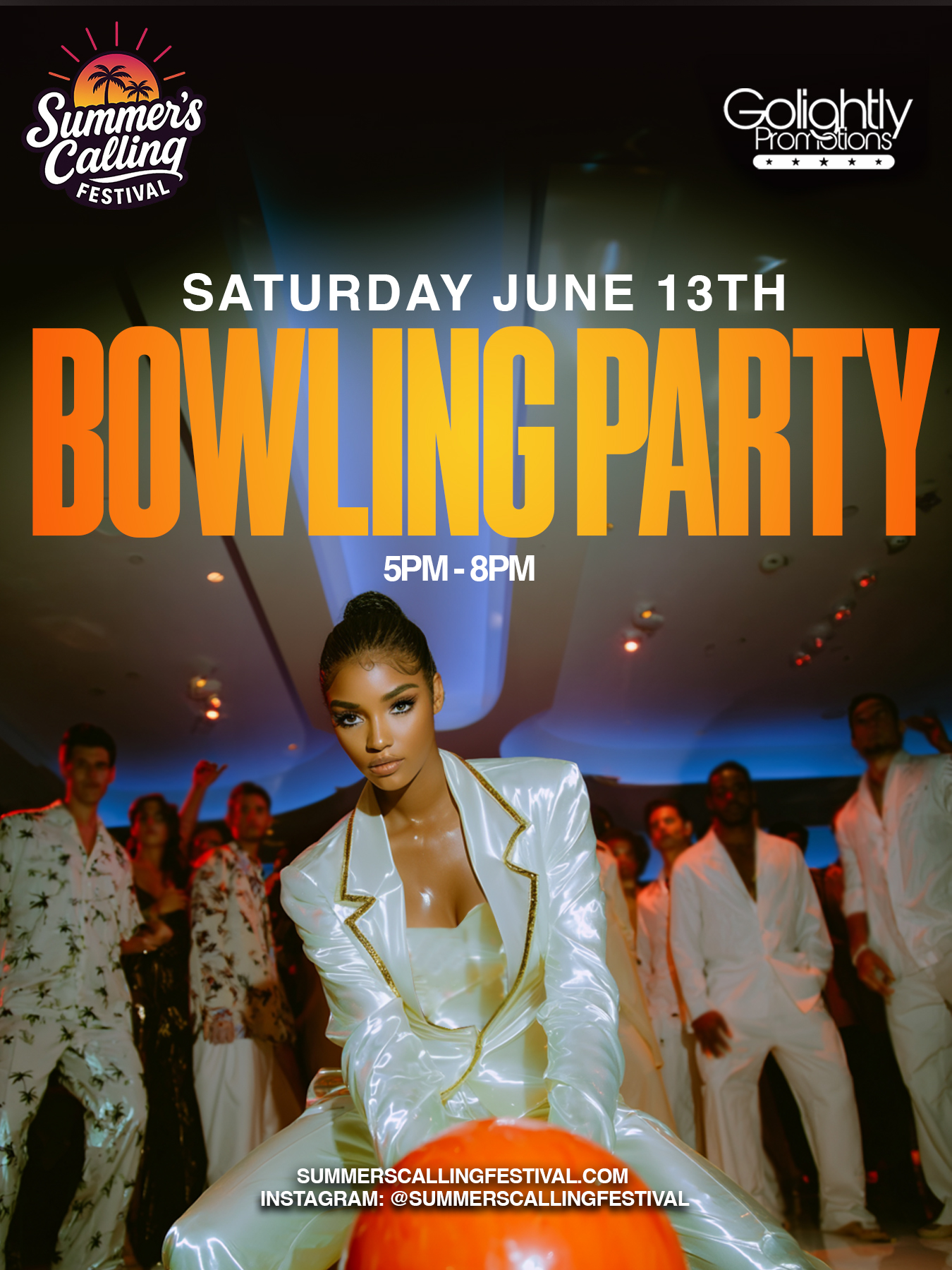 Bowling Party flyer
