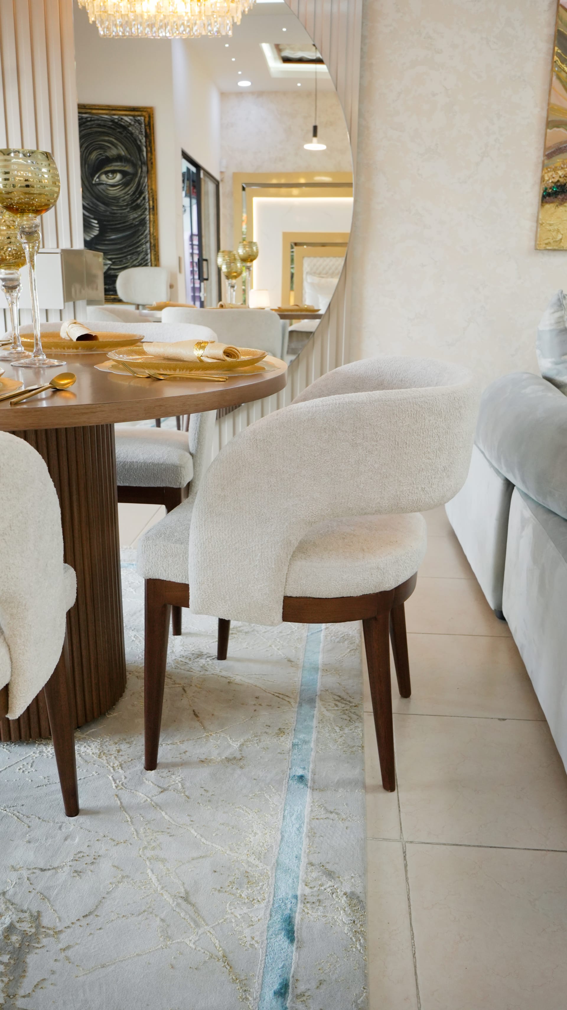 Comedor Nápoles – Comedor Redondo Moderno 4 Puestos miniatura 2