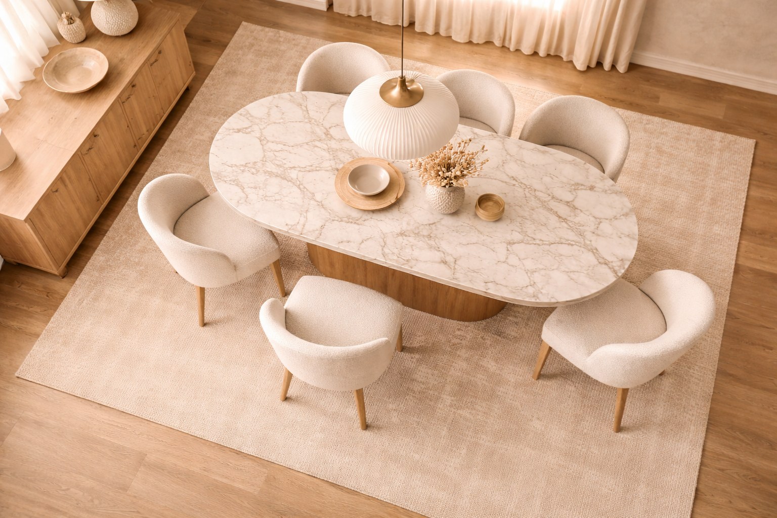 Comedores de alta gama: medidas perfectas, circulación y cómo elegir la mesa ideal - imagen 1