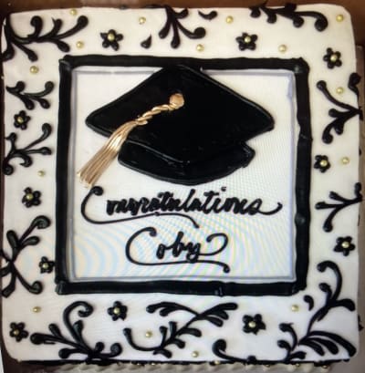 Graduation Buttercream Cake