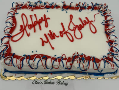 4th of July Sheet Cake