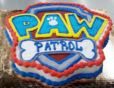 Paw Patrol Logo Cake