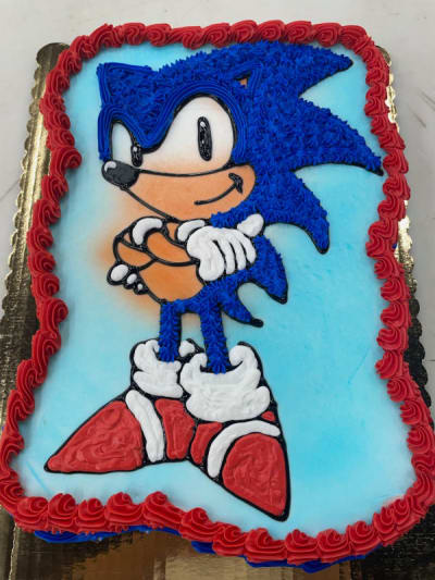 Sonic The Hedgehog Cake