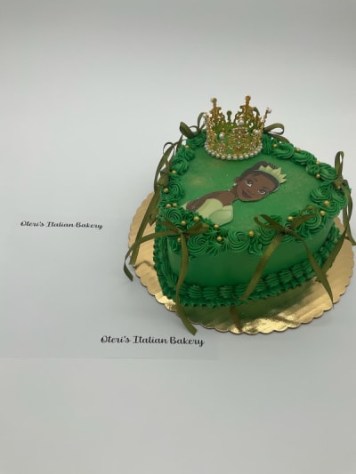 Princess Tiana Heart Shaped Cake