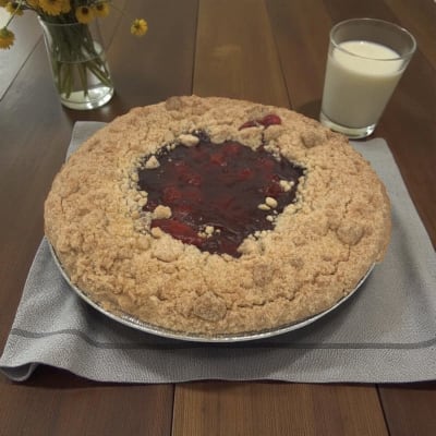 Cherry Crumb Pie