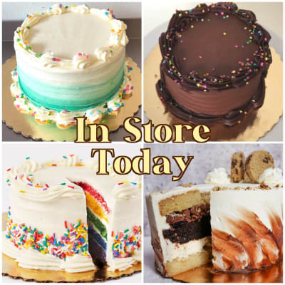 Cakes Available In Store Today