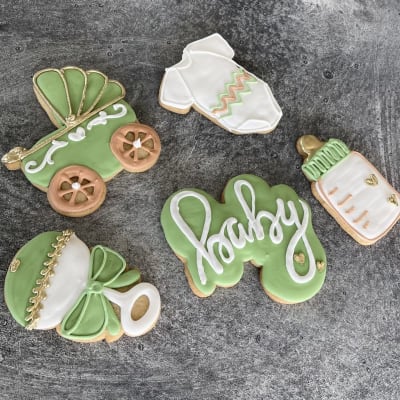 Baby Shower Royal Iced Cookies