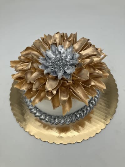 Flower Cake - Metallic Colors