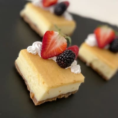 Fruit Topped Cheesecake Square