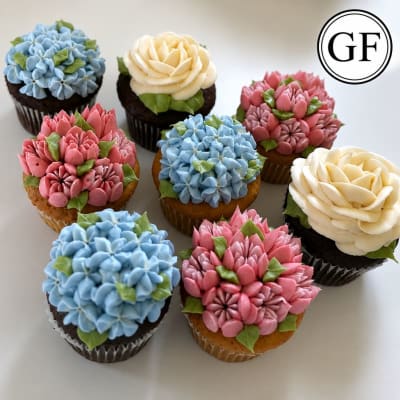 Gluten-free Floral Cupcakes 