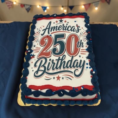 America's 250th Birthday Cake