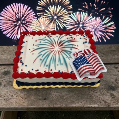 America's 250th Firework Cake