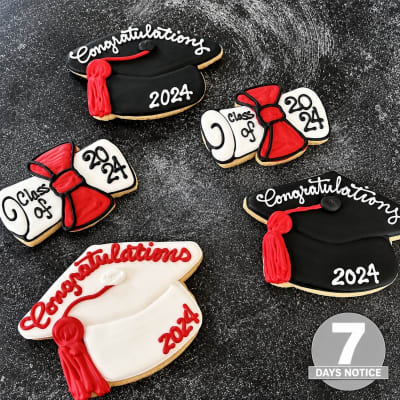 Graduation Royal Iced Cookies