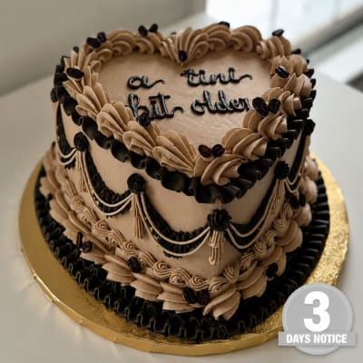 A Tini Bit older (Espresso) - Heart cake