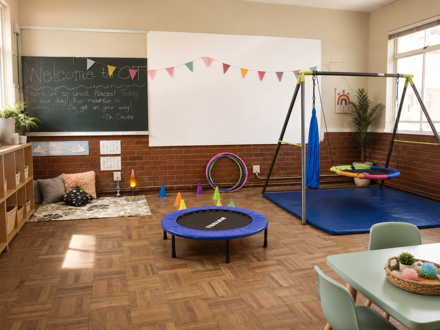 Bright Future OT sensory-motor therapy room