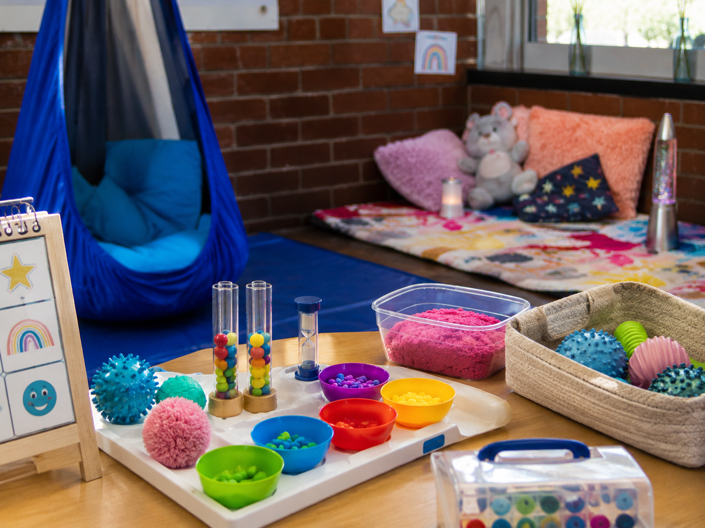 Sensory toolkit and calm corner materials
