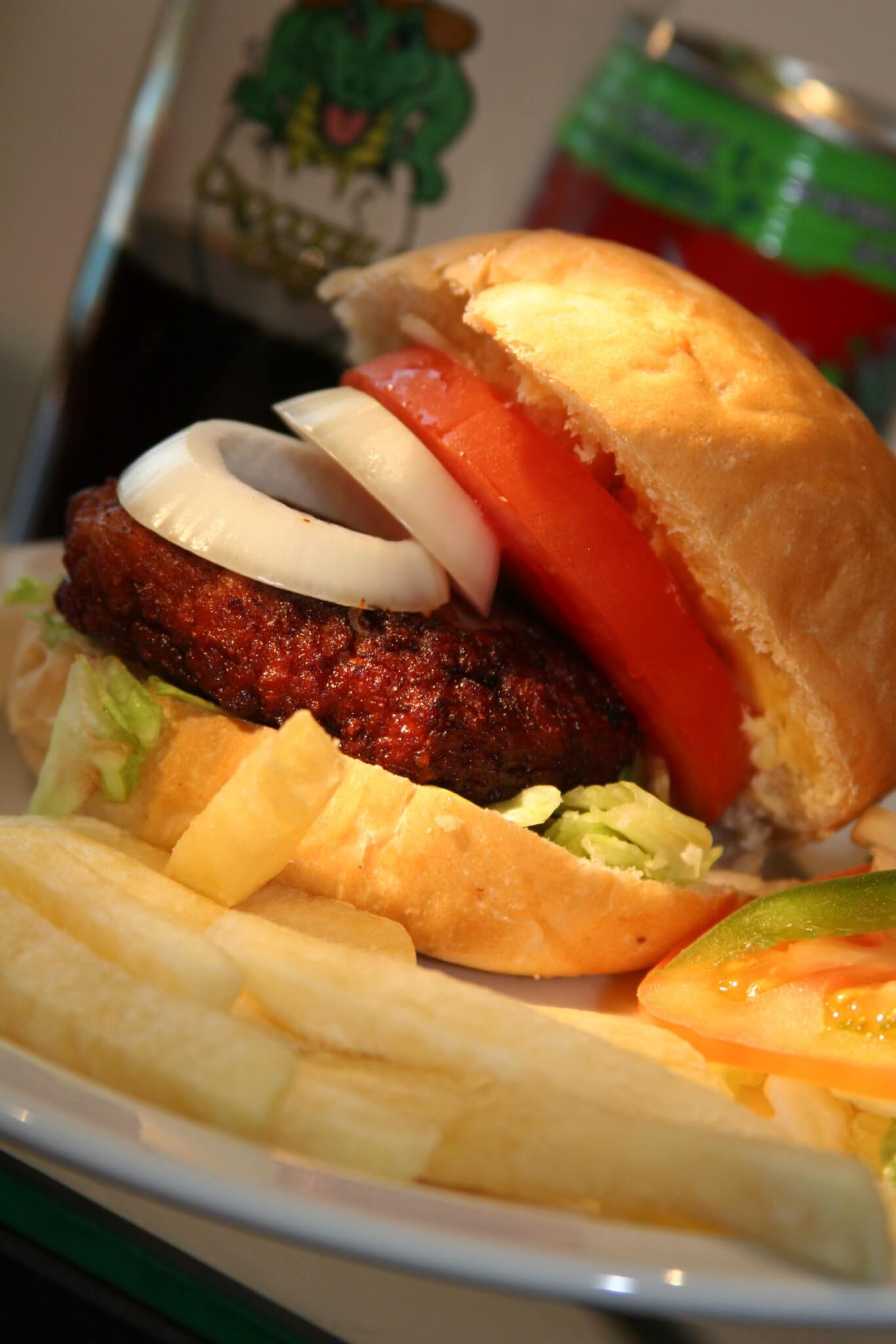 Crocodile burger