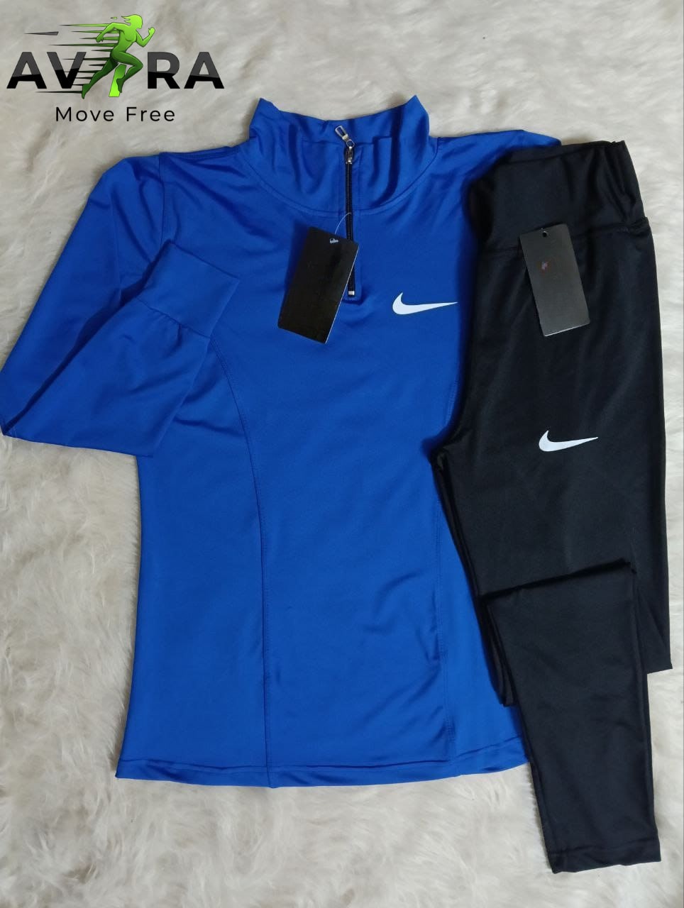 Women Half-Zip Sports Set