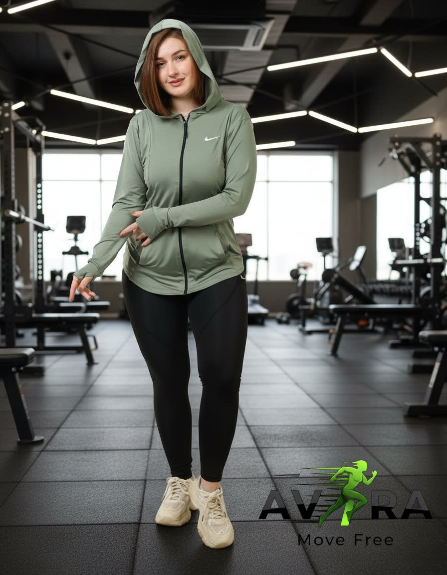 Complete hoodie zipper dry fit lycra set