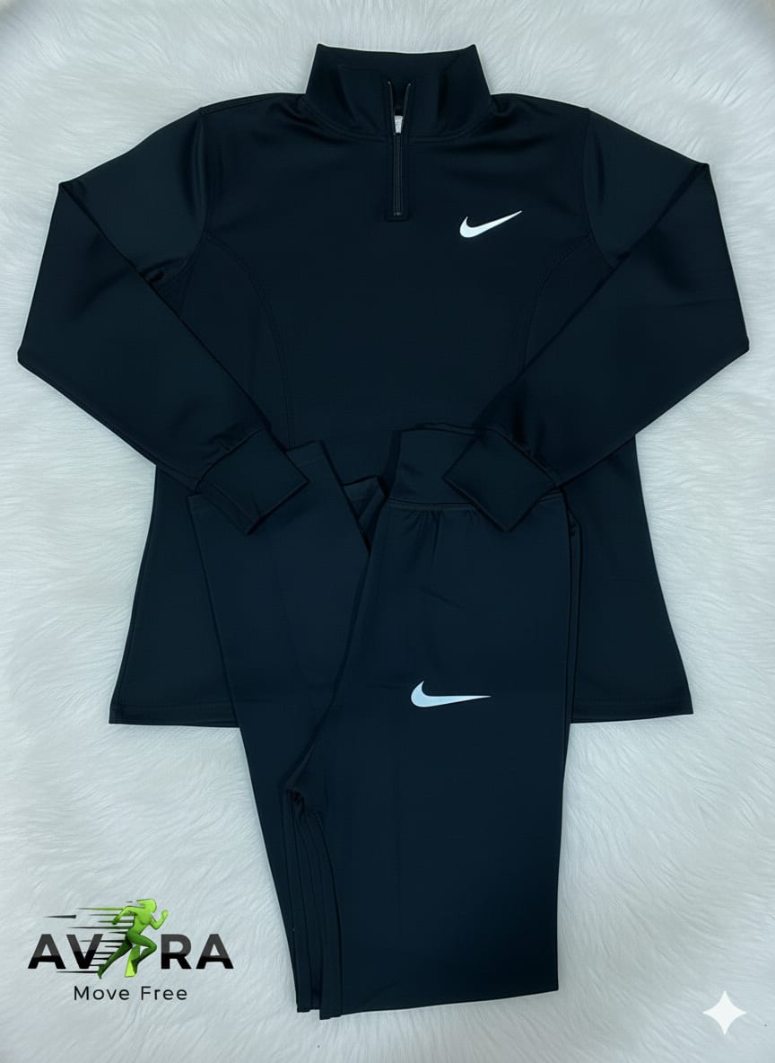 Women Half-Zip Sports Set