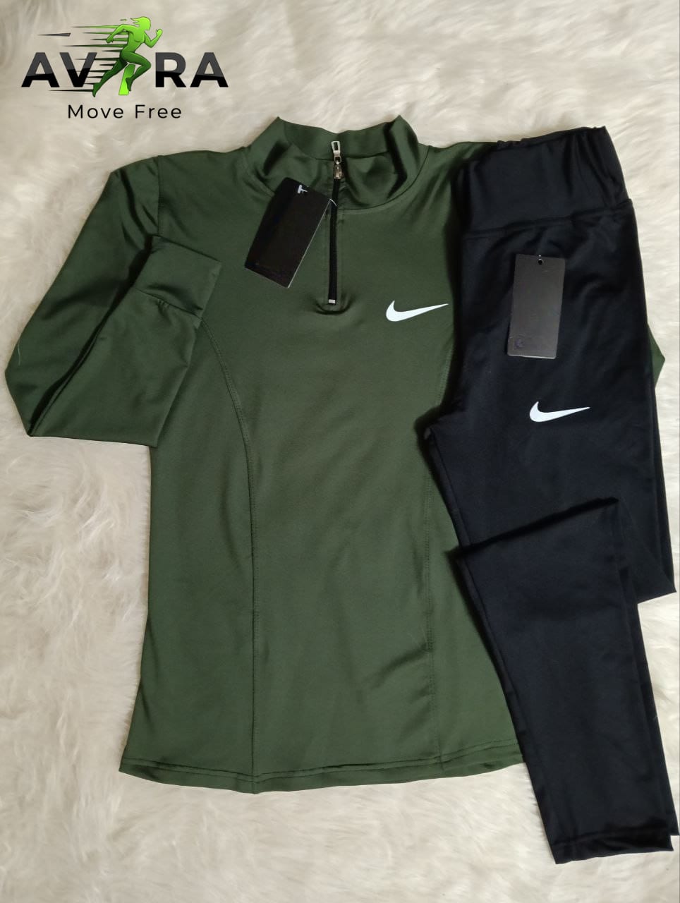 Women Half-Zip Sports Set