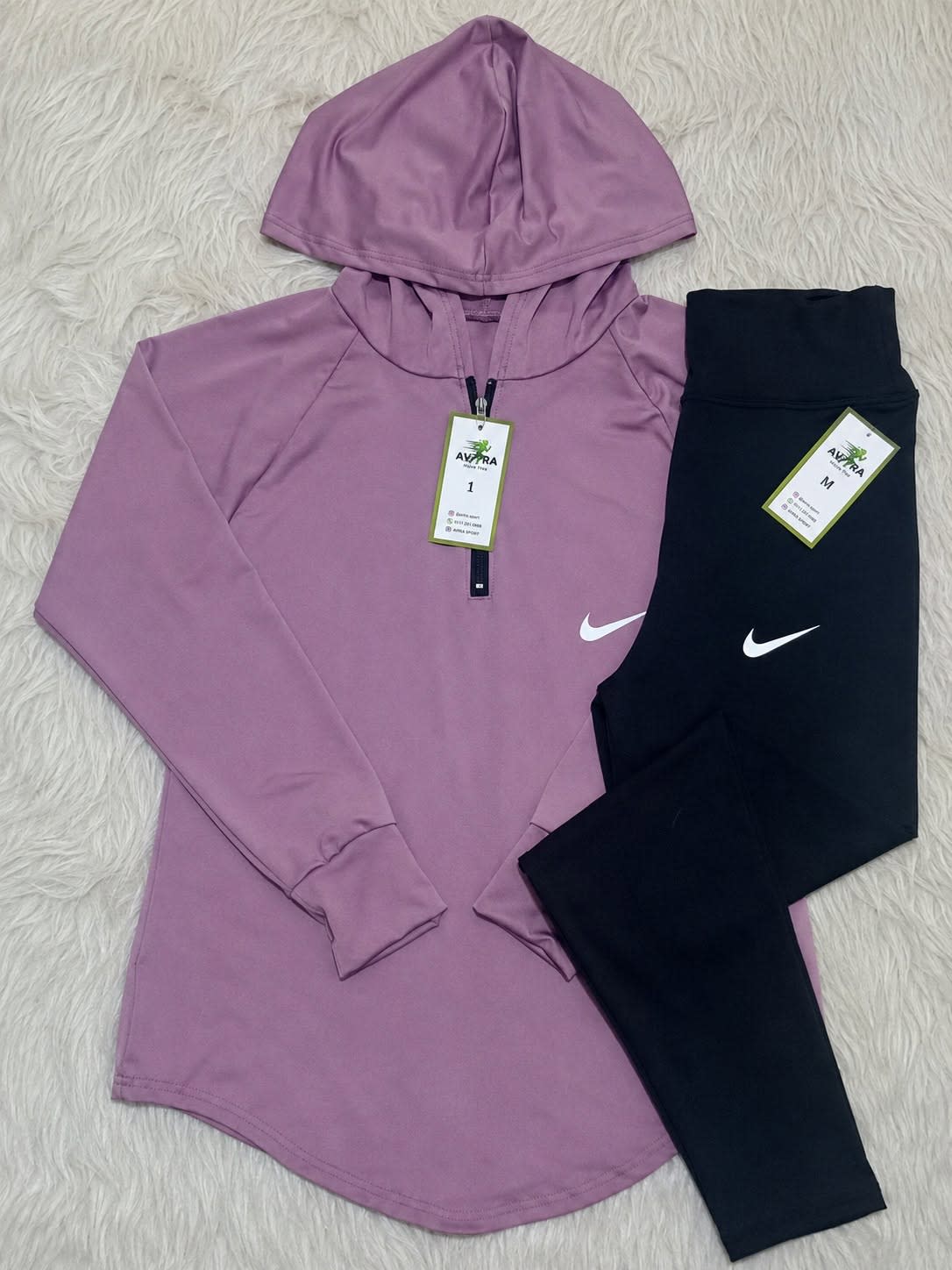 Half-zip hoodie set