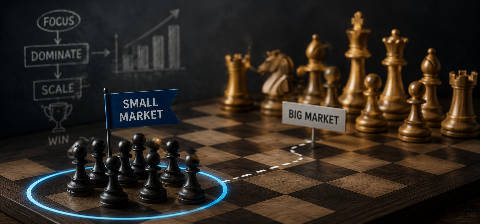 Win a Small Market Completely Before You Touch a Big One