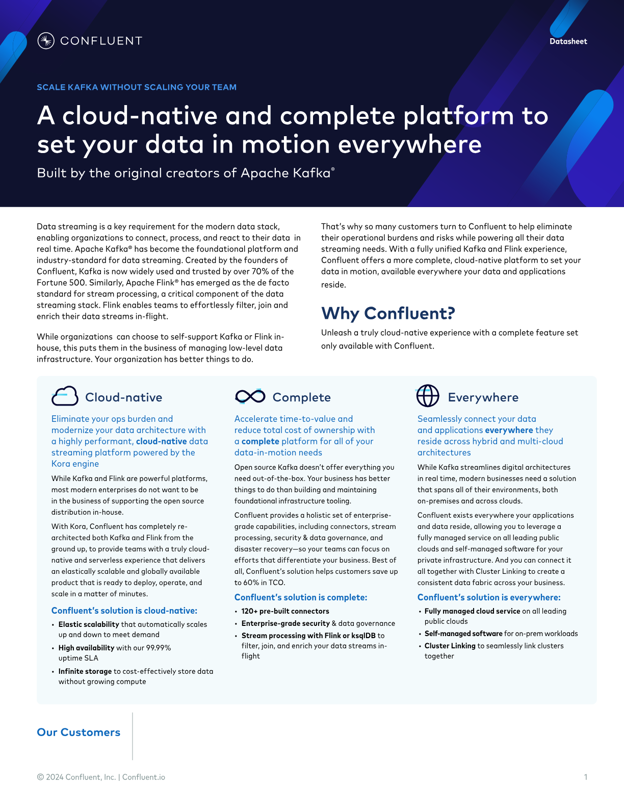 A cloud-native and complete platform to set your data in motion everywhere