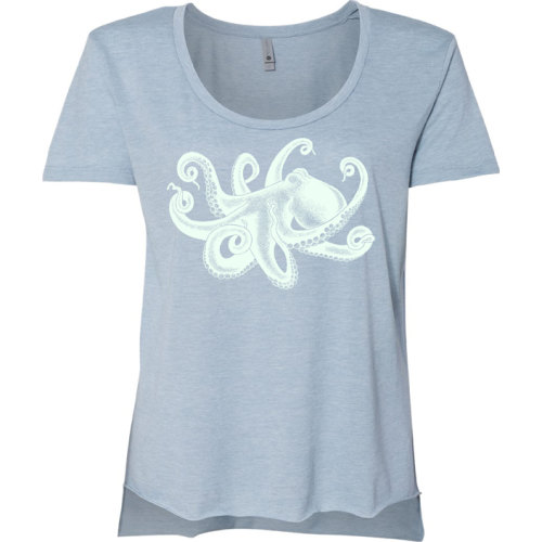 run and fly octopus shirt